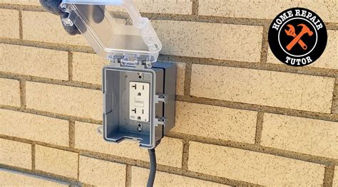 electrical outlets not using a box|outdoor outlet receptacle box.